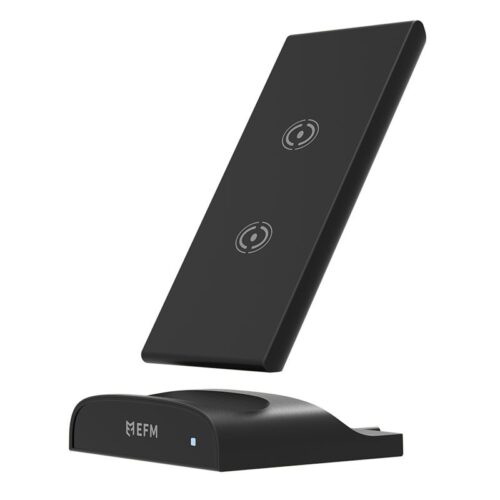 EFM 5000mAh Qi Certified Portable Wireless Powerbank with Desktop Stand - Black